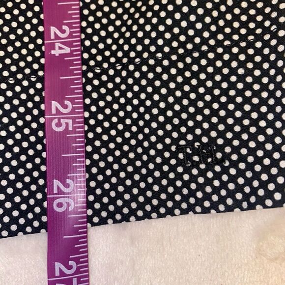 Tommy Hilfiger Black with White Polkadots Babydoll Style Halter Top Sz 10 - Picture 11 of 11